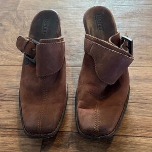 Born women’s Tan Leather Slip-On Loafers